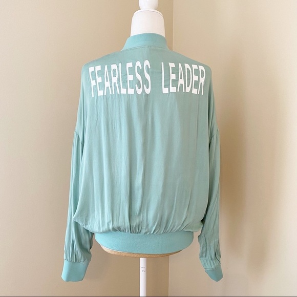 Silence + Noise “Fearless Leader” Bomber Jacket - Picture 1 of 12